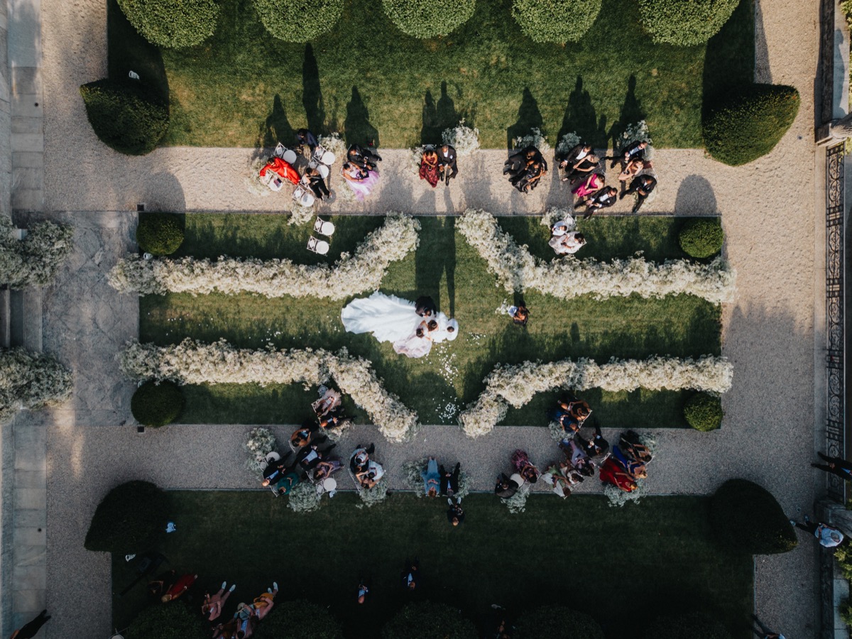 drone wedding